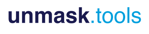 unmask.tools wordmark, light background